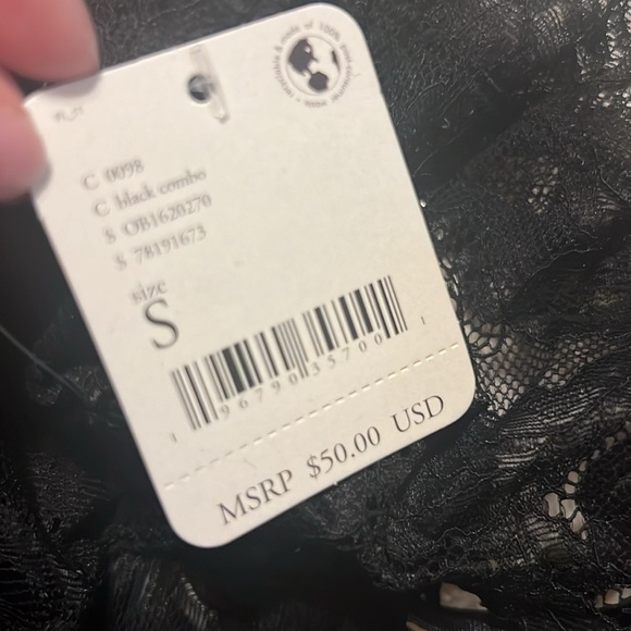 Free People Black Everyday Lace Longline Bralette 2-Pack Bra - Picture 8 of 10